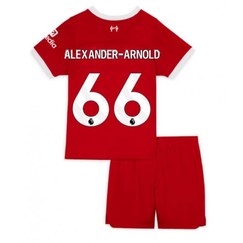 Dres Liverpool Alexander-Arnold #66 Domaci za djecu 2023-24 Kratak Rukav (+ kratke hlače)